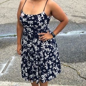Spaghetti strap floral dress